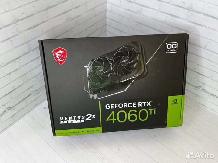 Видеокарта RTX 4060 Ti Msi Ventus 2x OC