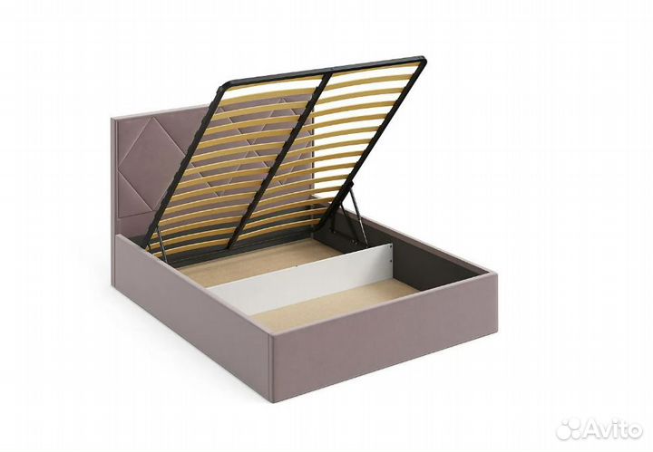 Кровать Дали велюр коричневый