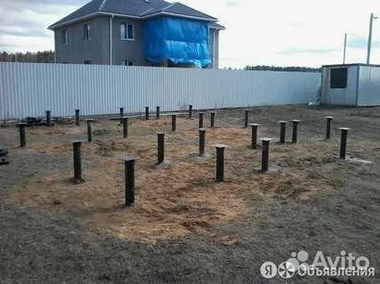 Строительство фундамента под ключ на сваях