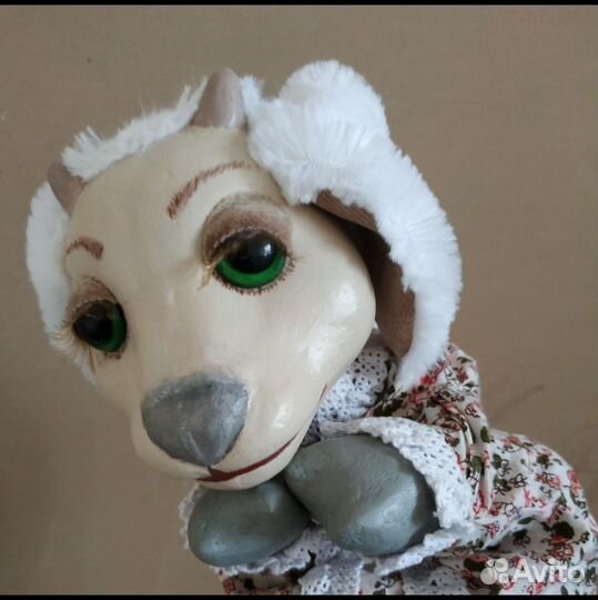Кукла козочки для коллекции и театра