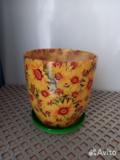 Керамические горшки для цветов бу