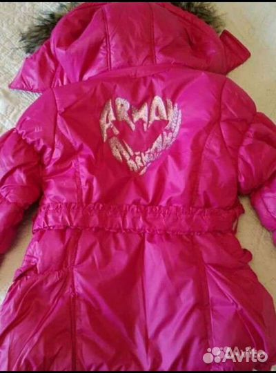 Куртка armani для девочки на 2 года