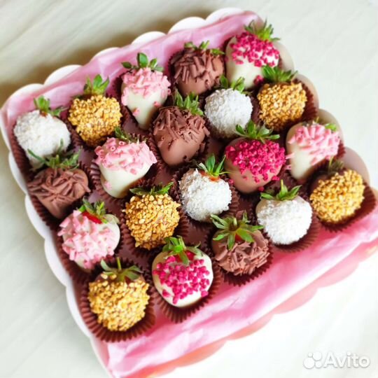 Клубника в шоколаде, бокс 