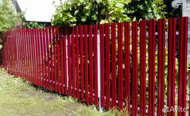Забор из евроштакетника,ворота, калитки качественн
