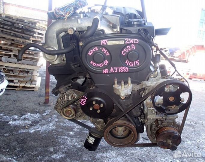 Двигатель на mitsubishi lancer CS2A 4G15