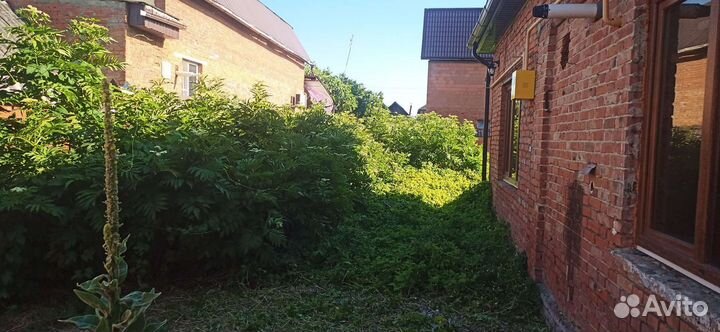 Покос травы триммером