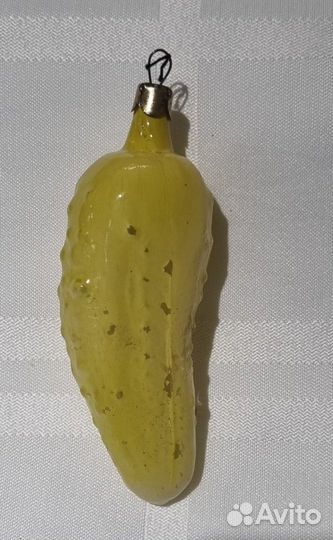 Елочные игрушки СССР. Огурец. Лот 1