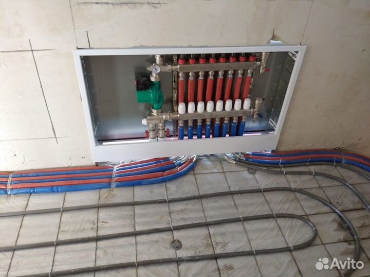 Водяной теплый пол радиат. Отопление разводка воды