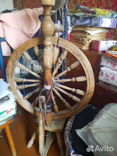 Прялка деревянная старинная