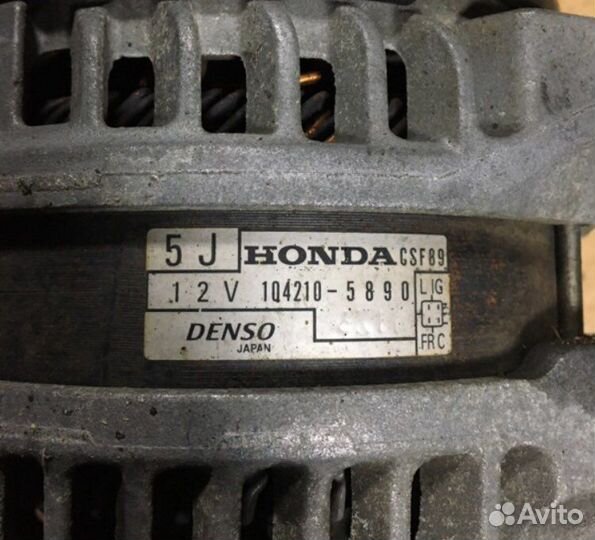 Генератор 2.4 2 4 Honda Accord 8 Хонда Аккорд