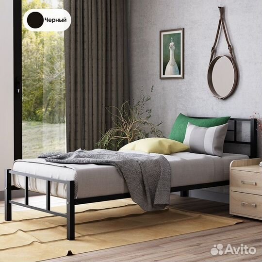 Односпальная металлическая кровать