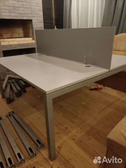 Стол письменный офисный на 2 места