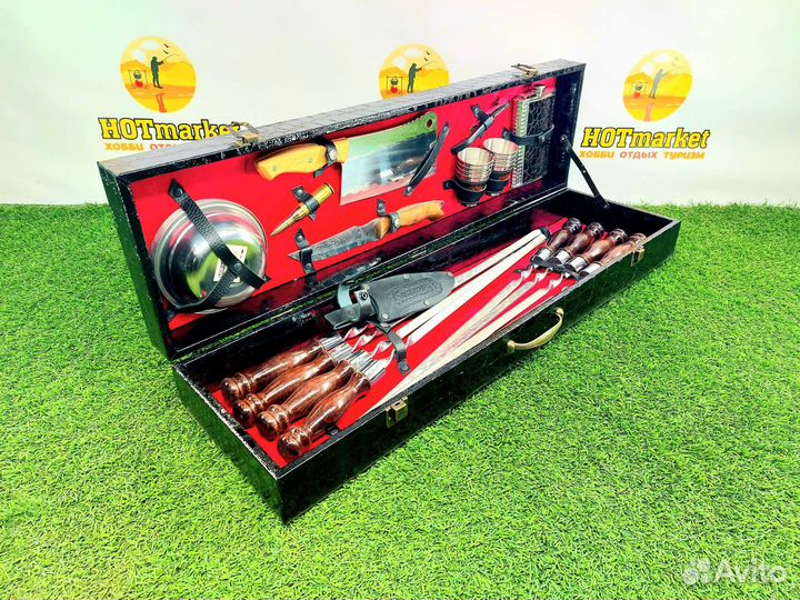 Набор шампуров подарочный