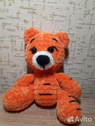 Плюшевая вязаная игрушка/Тигр