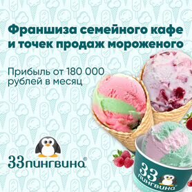 Франшиза семейного кафе и точек продаж мороженого