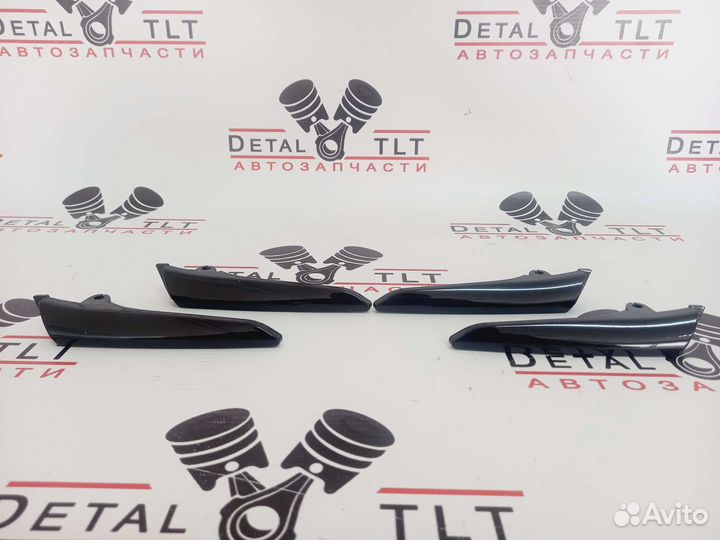 Накладки на ручки дверей салона 2180 чёрный глянец