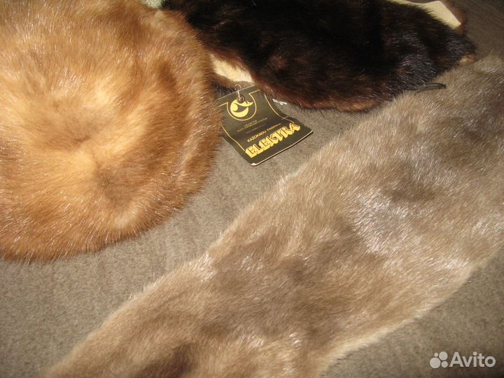 Воротники,шапки из меха Норки Песца для реставраци