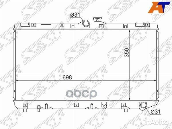 Радиатор Toyota Corolla (E100,E110) 91-02 / Spr