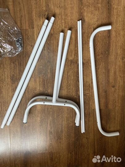 Напольная вешалка рейл для одежды и обуви