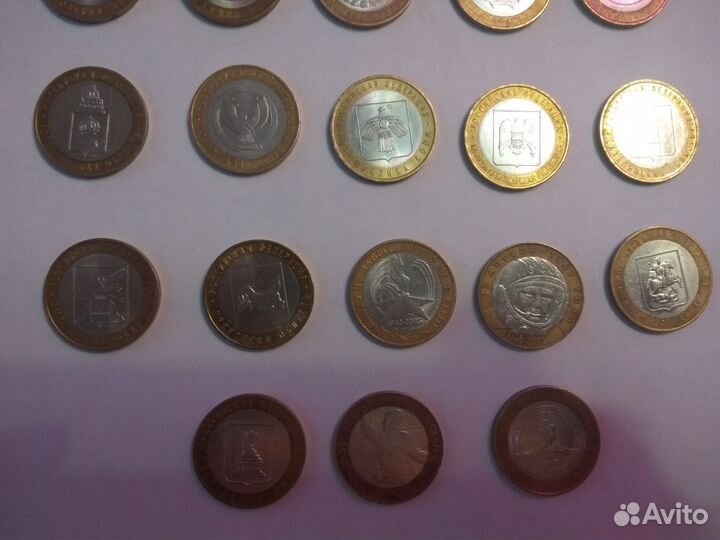 Юбилейные монеты РФ биметаллические
