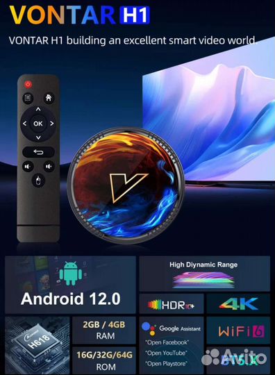 TV smart приставка на android 12