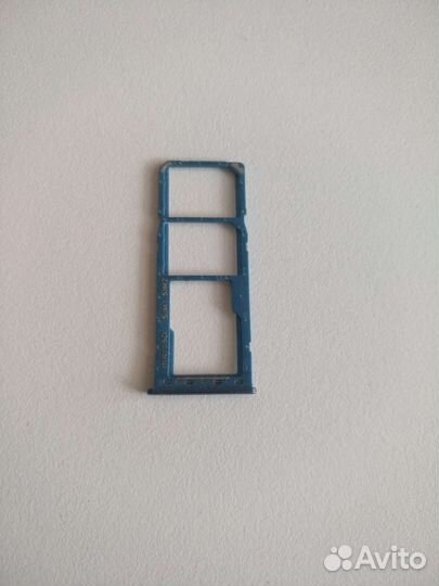 Samsung a30 лоток сим карты оригинал синий хром