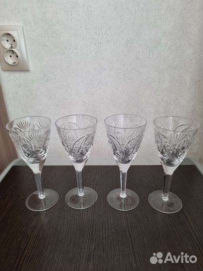 Хрусталь рюмки, фужеры, стопки