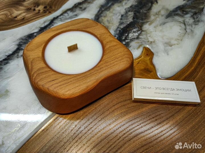 Ароматические свечи из массива бука