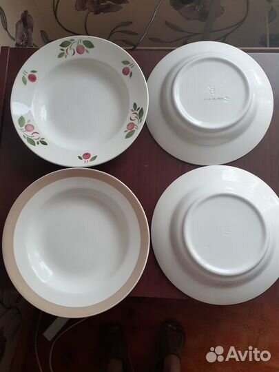 Посуда времен СССР: рюмки,тарелки, чашки