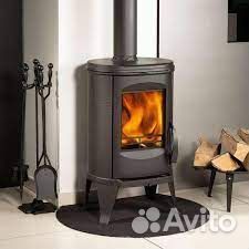Печь-камин чугунная gucha eliptiko 10 кВт