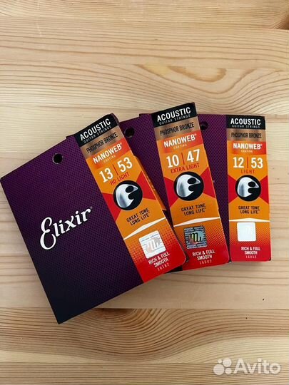 Струны для акустической гитары 12/53