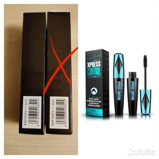 Косметика: Новая чёрная водостойкая тушь, подводка