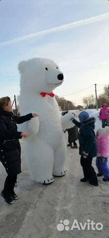 Белый медведь.Поздравления.Ростовые куклы
