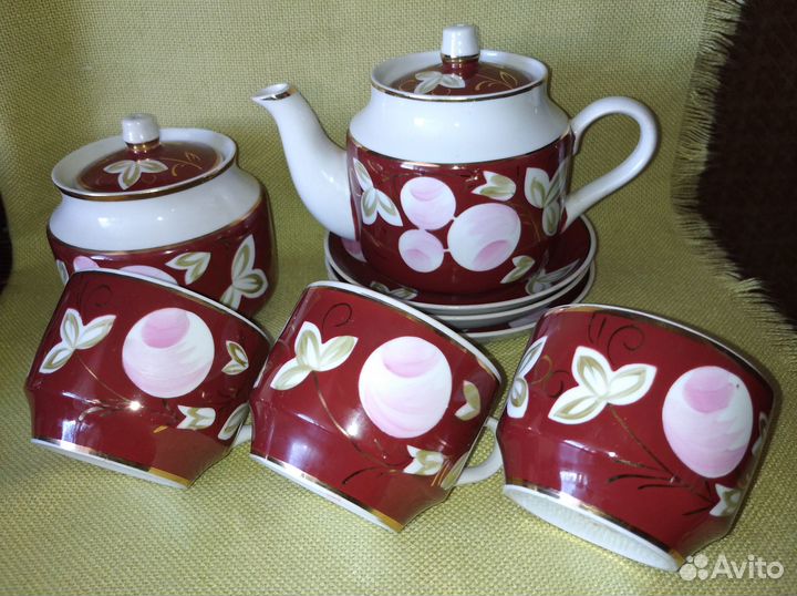 Предметы сервиза Слива Вербилки СССР