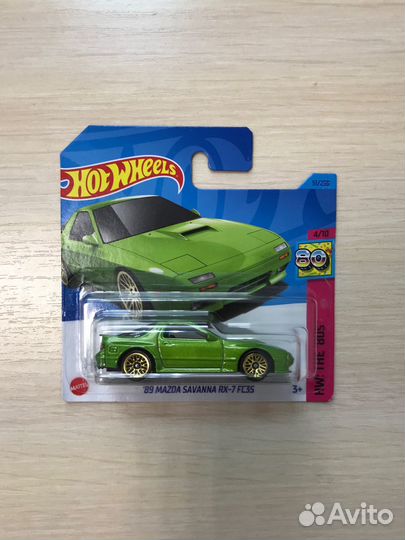 Модель хот вилс '89 mazda savanna RX-7 FC35