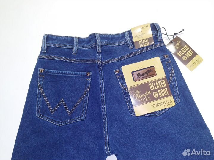 Джинсы Wrangler с флисом (Зима) W:32-40 2 цвета