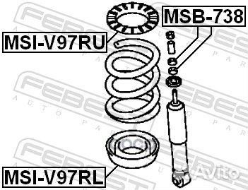 Втулка амортизатора mitsubishi pajero III monte