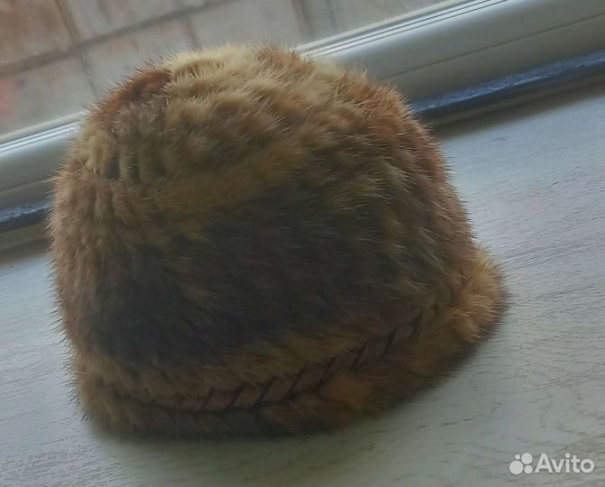 Шапка вязаная норка