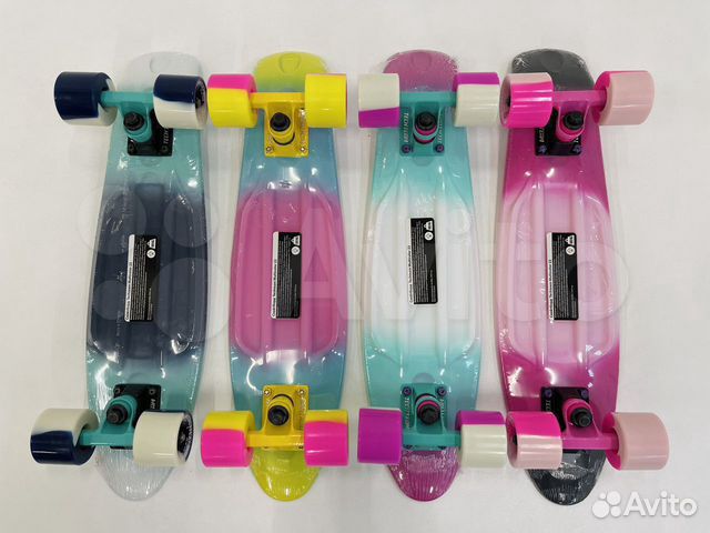 Скейтборд пластиковый multicolor 22