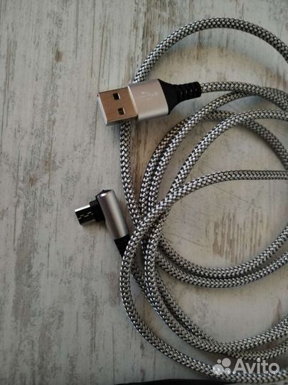 Кабель micro usb угловой 90