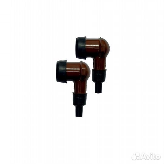 Свечной колпачок коричневый 2шт + провод в/в 1м