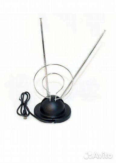 Антенна комнатная телескопическая на подставке VHF