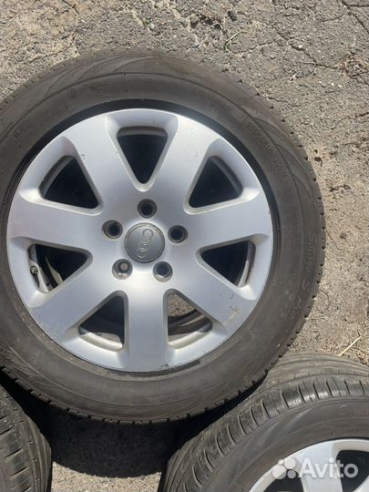 Оригинальные диски R18 Ауди Q7 с резиной 255/55