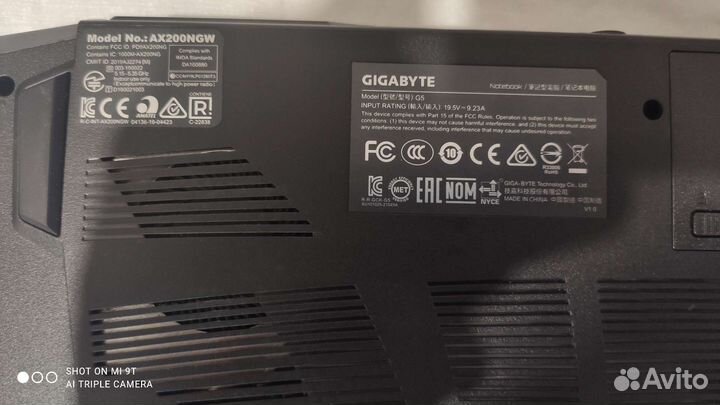 Игровой ноутбук gigabyte G5 RTX3060