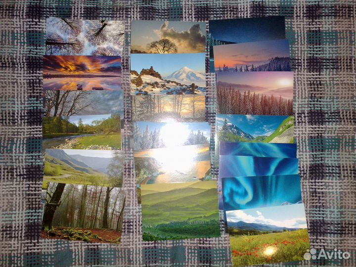 Набор открыток для посткроссинга Природа РФ 180 шт