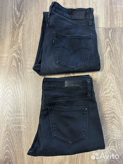 2 джинсы mavi levis 44-46