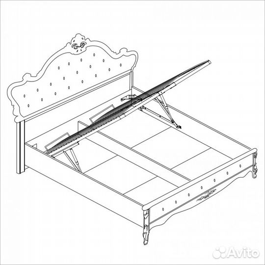 Гарнитур для спальни Мишель 4Д - 1.8 белый матовый