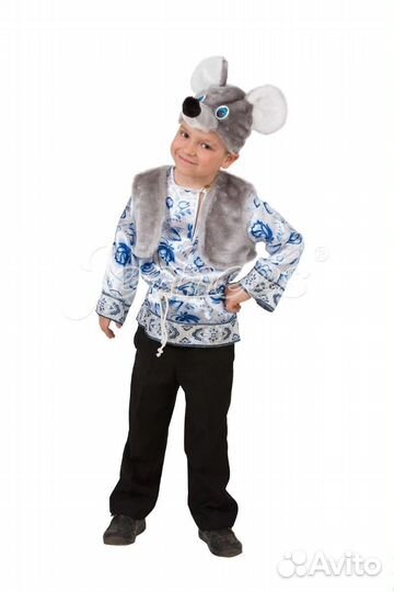 Карнавальный костюм мышонок батик рост 110-120 см