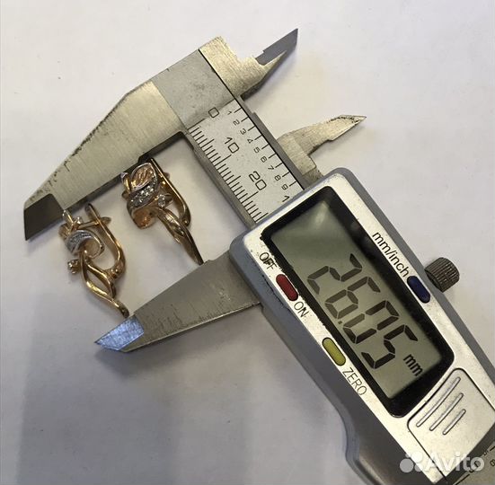 Золотые серьги 6.75/585