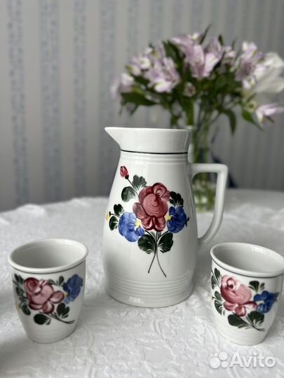 Фарфоровый сервиз для напитков винтаж